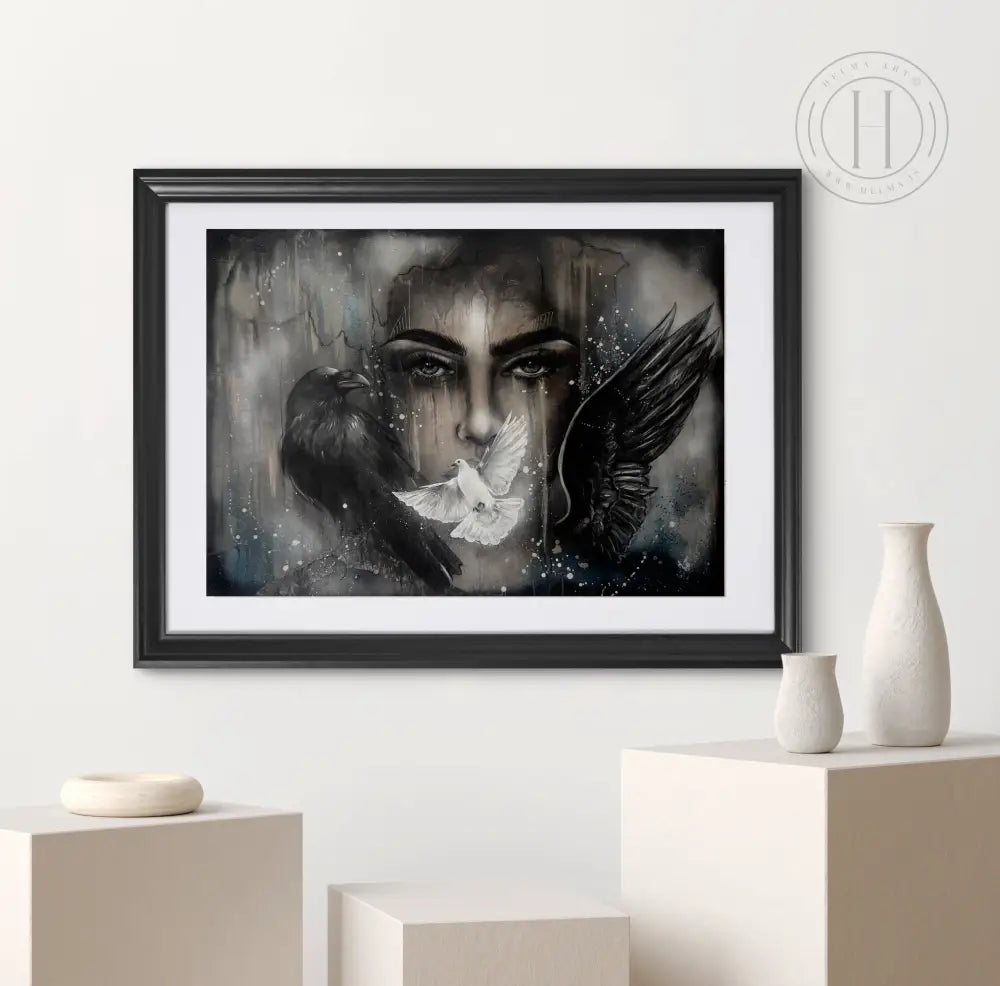 Friður 50 X 70 Cm Í Ramma