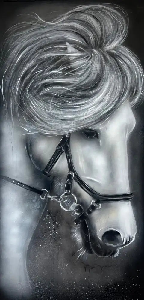 Hestur Grár - 80X160 Cm