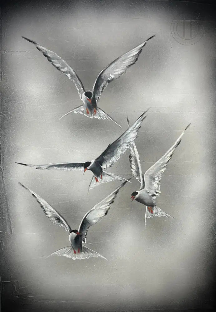 Kríur Á Flugi 50 X 70 Cm