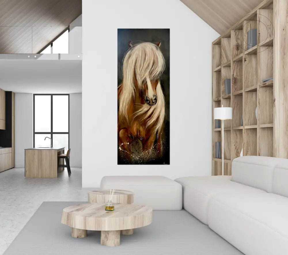 Rauður Hestur 60X150Cm