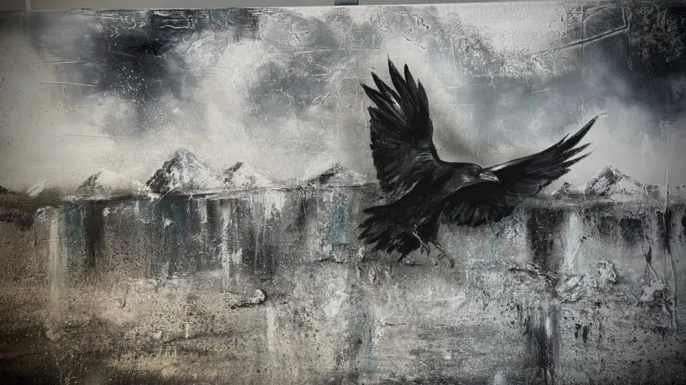 Yfir fjöll og firnindi- 80 x 160 cm