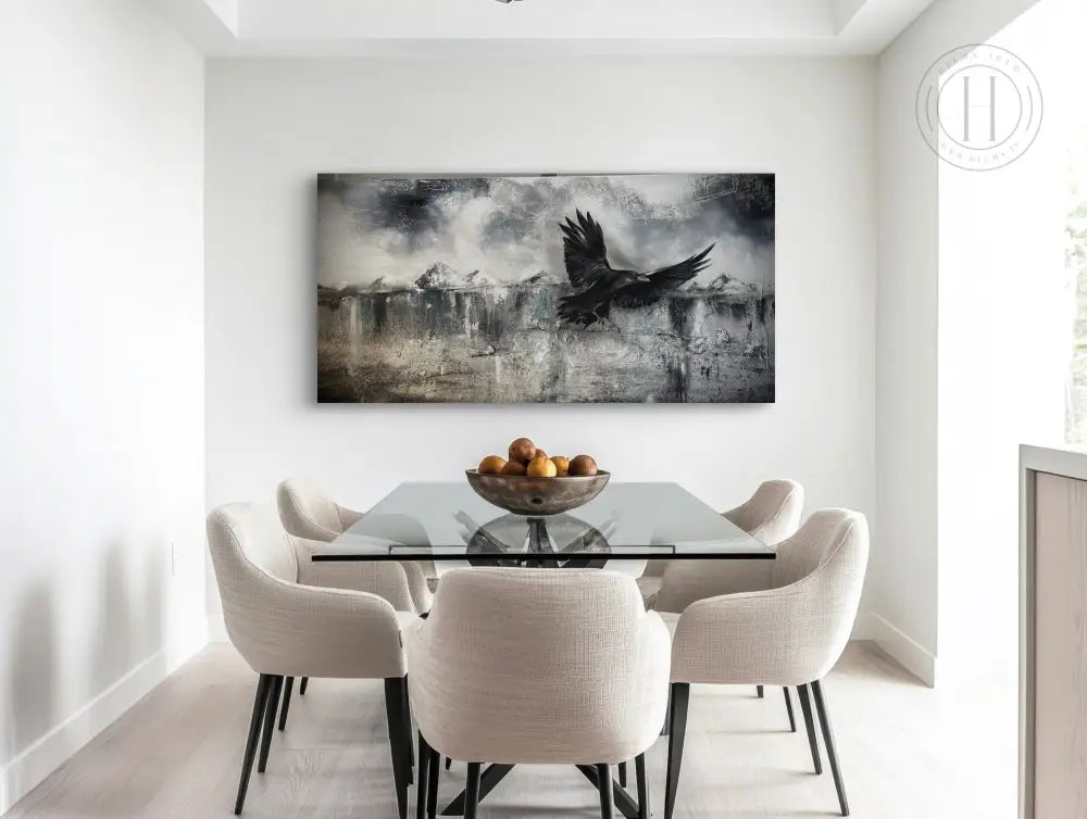 Yfir fjöll og firnindi- 80 x 160 cm