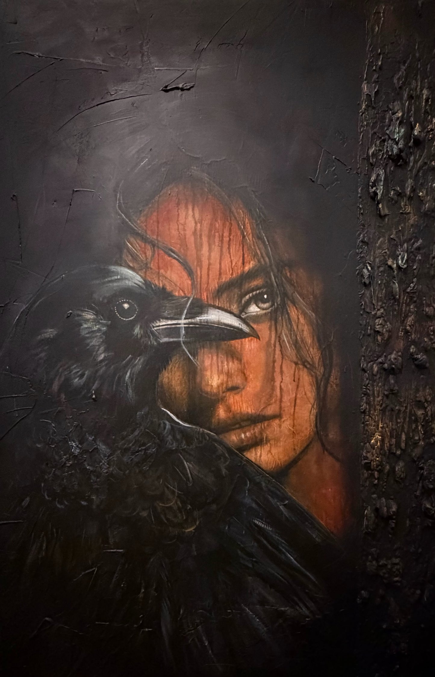 Í skugga hrafnsins ll -100 x 140 cm