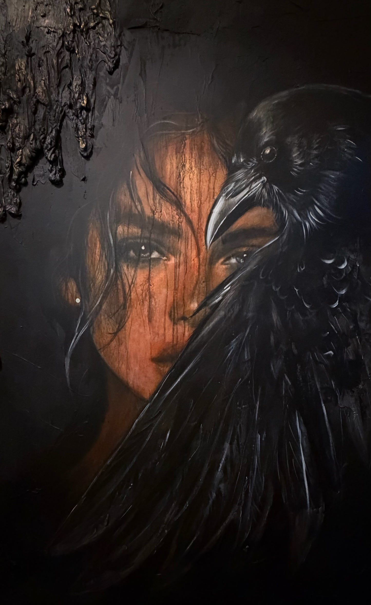 Í skugga hrafnsins -100 x 140 cm