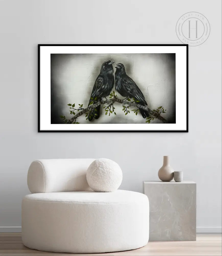 Krummaást 60 x 90 cm í ramma