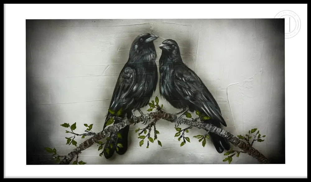 Krummaást 60 x 90 cm í ramma